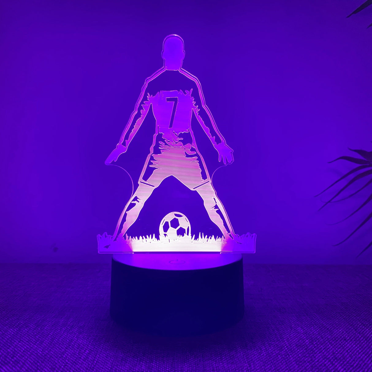 SportGlow - 3D Fotbollspelare LED Nattlampa med Färgändring Carvallo