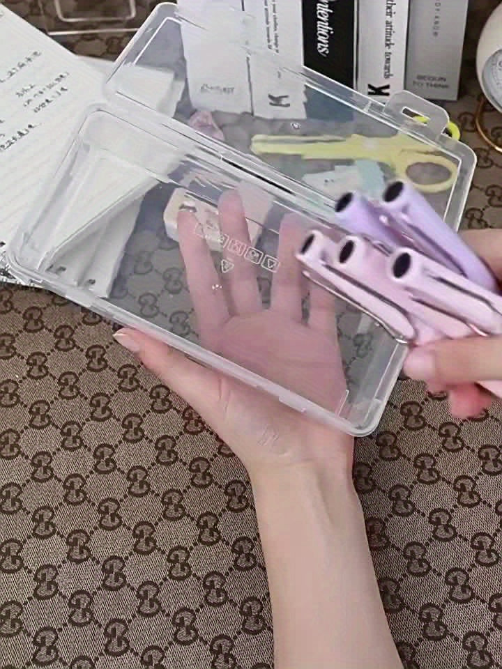 Transparent Förvaringsbox - Praktisk och Hållbar för Skolmaterial Carvallo
