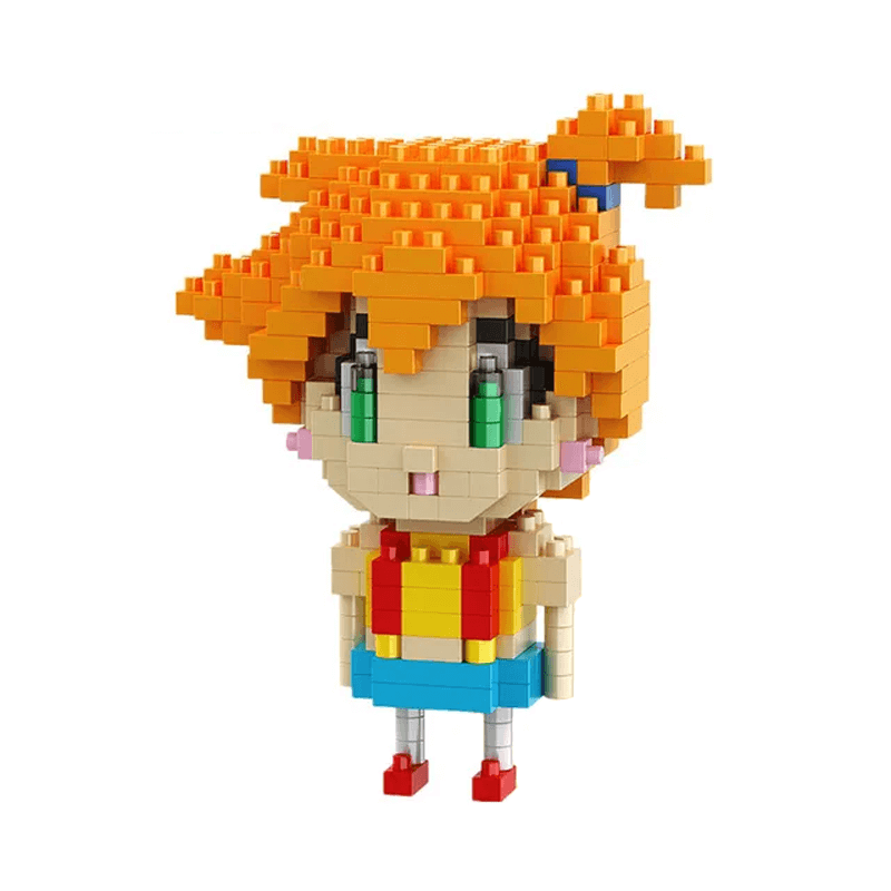 Poke Karaktärs Nanoblocks Anime Byggklossar-Byggsats-BB-Misty-Hemnix