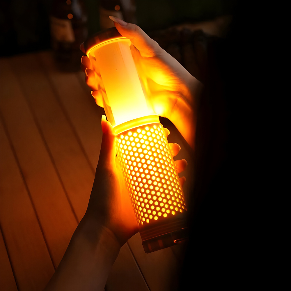 Carvallo – Fällbar LED-lanterne med upphängningskrok och USB-laddning Carvallo