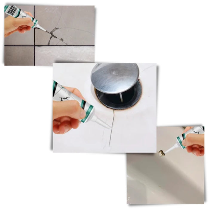 Carvallo – Reparationssats för keramiska sprickor med vattentät pasta och hållbar ytfinish Carvallo