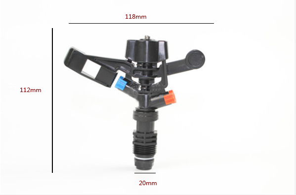 Justerbar trädgårdssprinkler med sprayvinkeljustering – Idealisk för bevattningssystem Carvallo