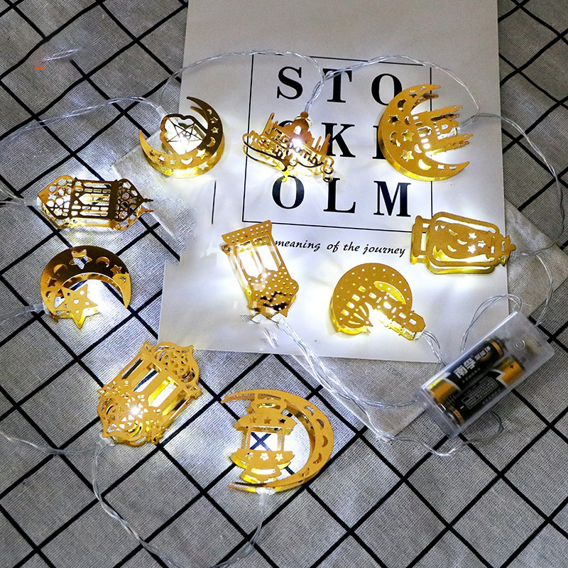 Färgglada LED-ljusslingor – Dekorativa ljus med måne- och lyktteman för hem och trädgård Carvallo