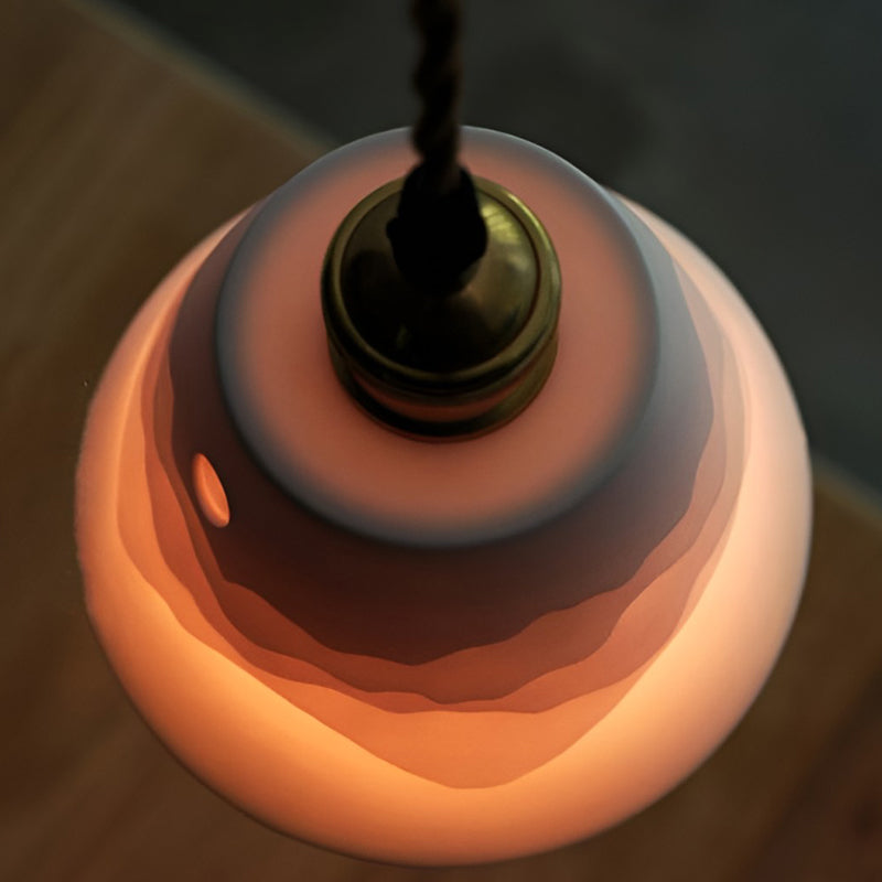 MountainGlow – Stilig keramisk pendel med LED och justerbar höjd Carvallo