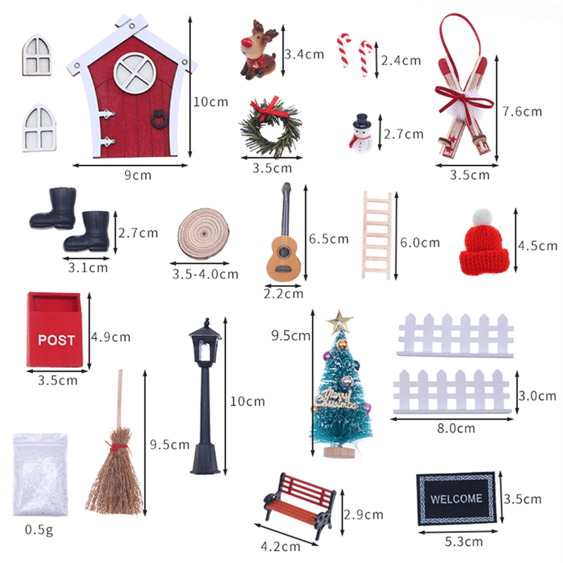 Juldekoration Miniatyrset Nisses Hus-Jul-BB-Hemnix