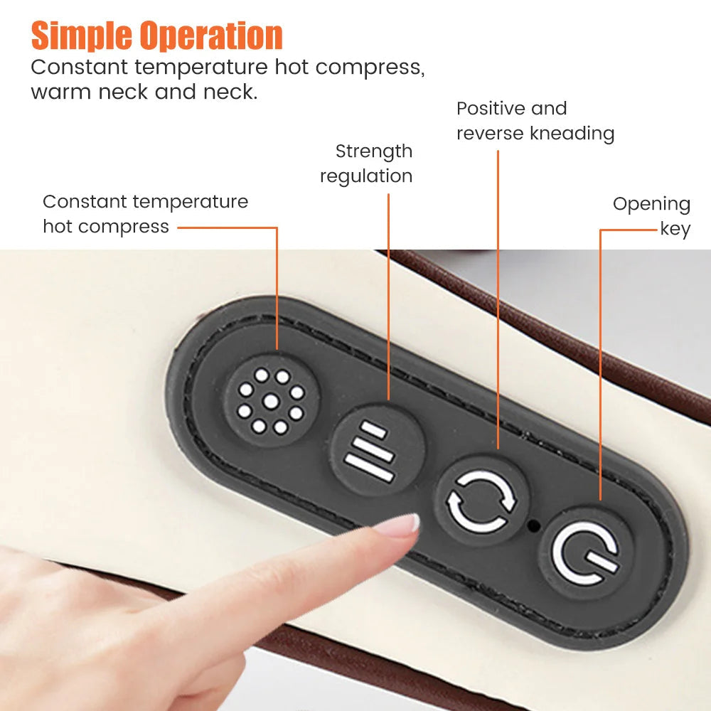 Laddningsbar nack- och axelmassör Carvallo