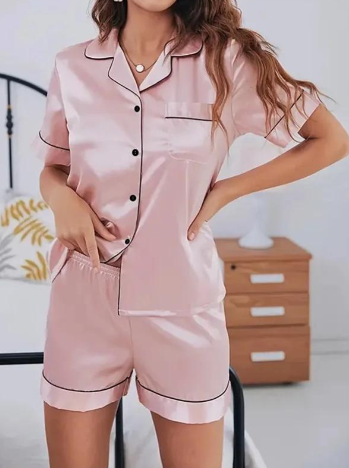 Minimalistiska nattkläder i siden för kvinnor-Hemnix-Hemnix