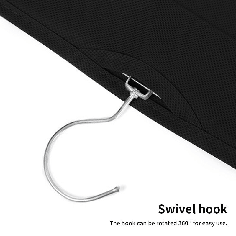 Svart Hängande Garderobsorganisatör med 6 Fickor | Dubbelsidig Förvaringslösning för Väskor, Skor & Kläder-Organisering Hemmet-BB-Hemnix