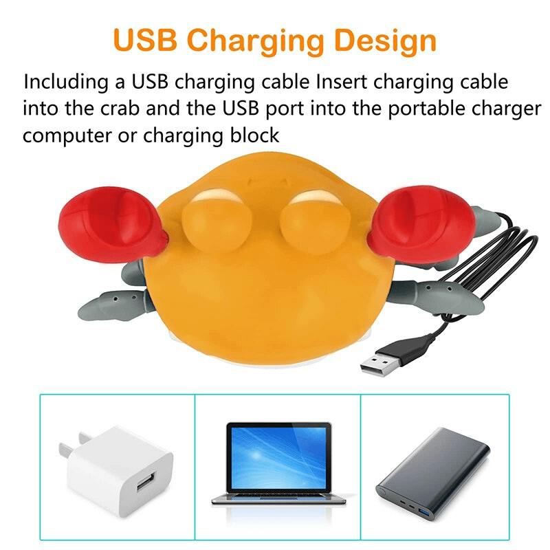 Musikalisk Krabblemma – Interaktiv och Laddningsbar Baby Leksak-0-3 År-BB-Hemnix