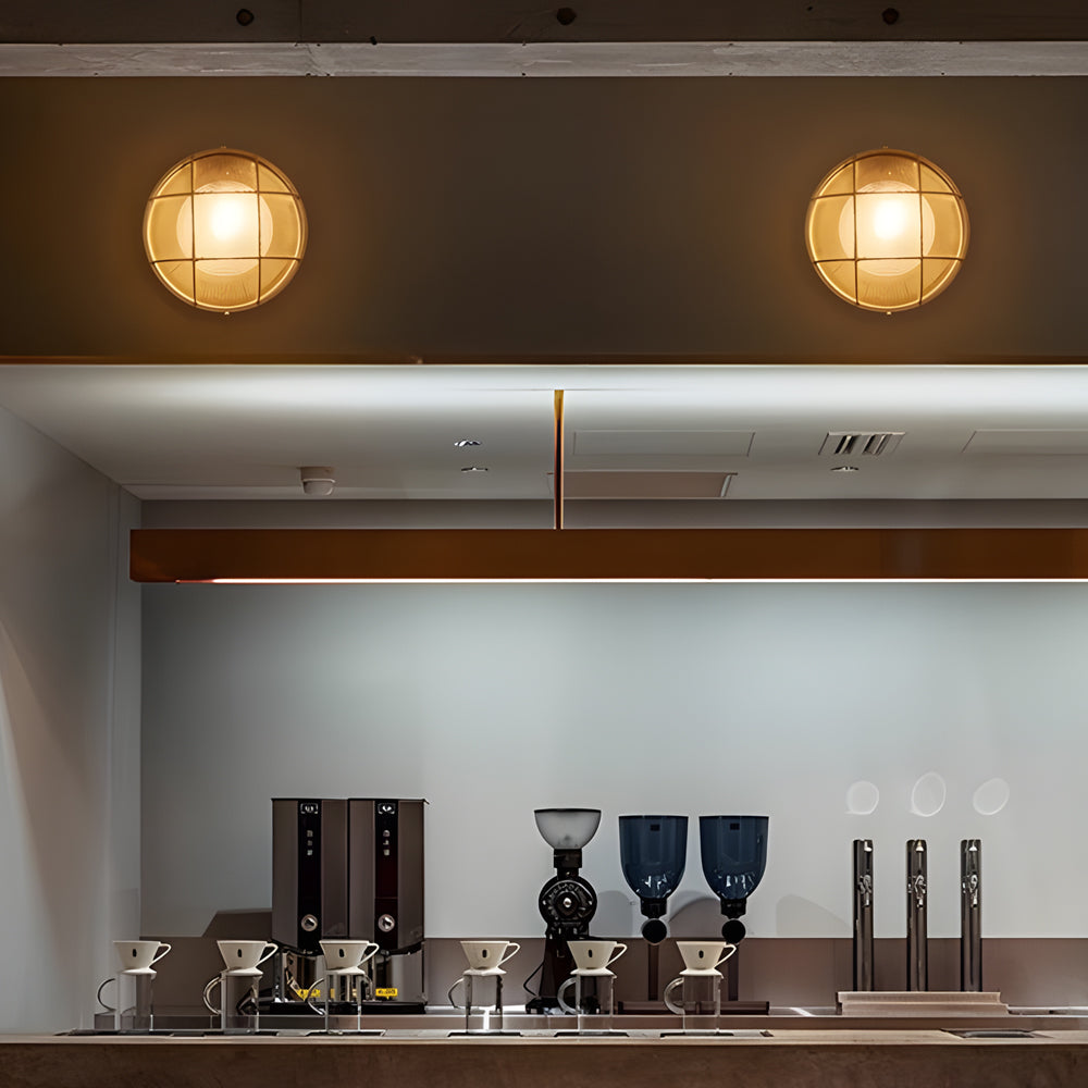 Carvallo - Industriella vägglampor med frostat glas för mjukt ljus Carvallo