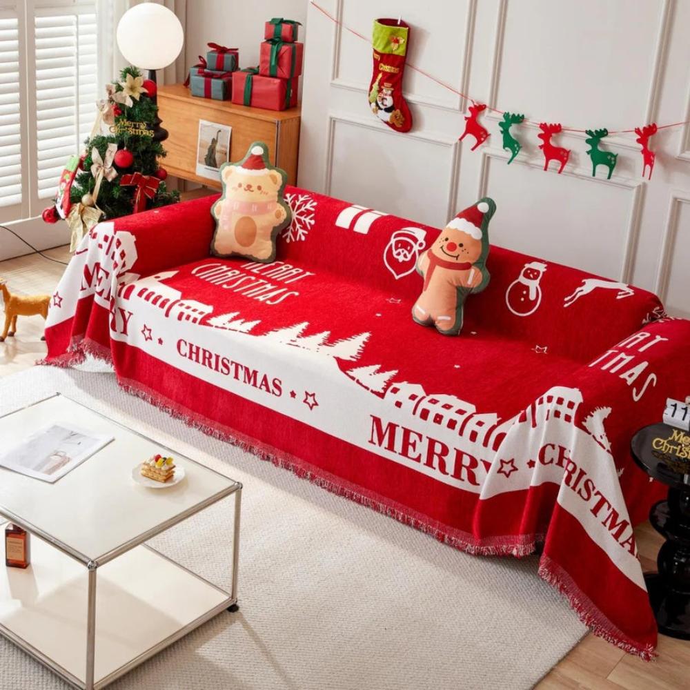 Snöflingor Helg Sofföverdrag Carvallo