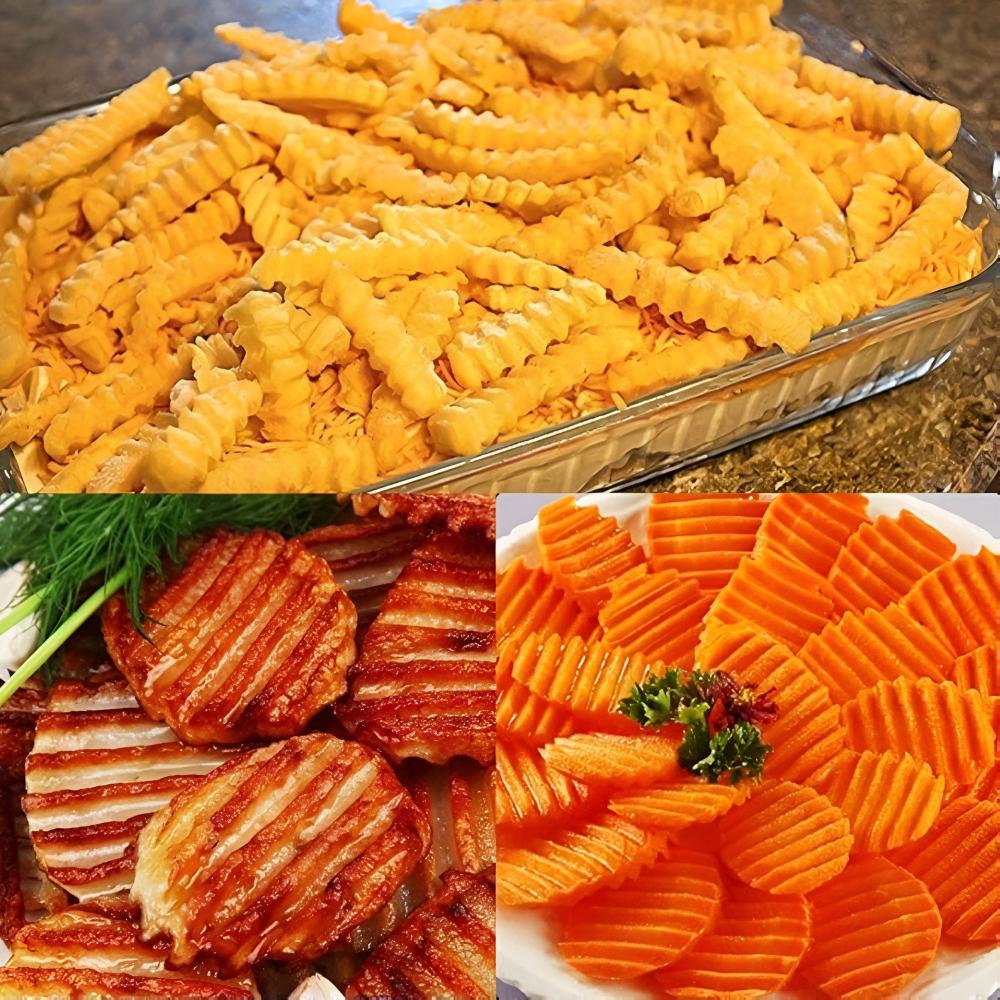 RippleEdge Snack Slicer – Enkla vågiga snitt för chips, grönsaker MILA Sverige