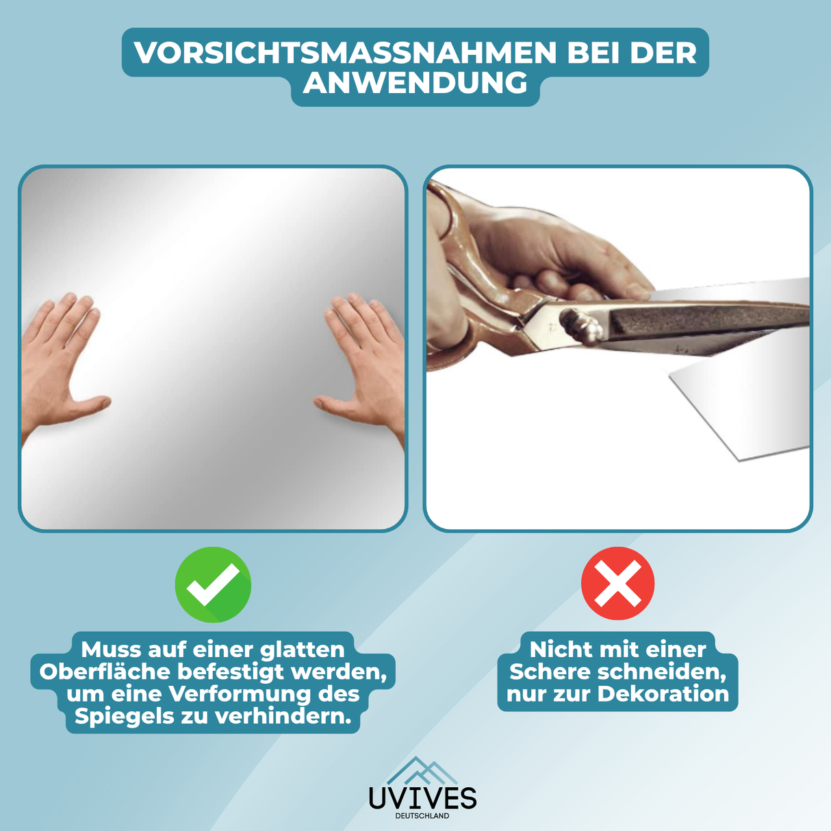 Carvallo – Säkert spegla. Enkelt klistra. Carvallo