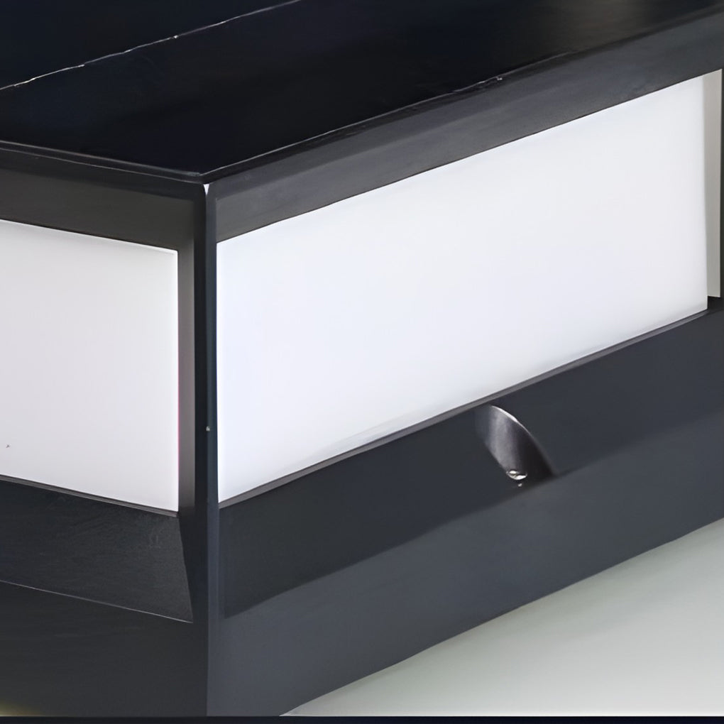 Trädgård Solar LED Postlampa Svart Aluminium Carvallo