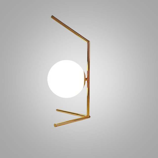 LumeSphere – Dimbar LED Bordslampa med Glaskula för Vardagsrum och Sovrum Carvallo