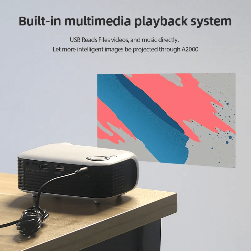 Bärbar Miniprojektor-Projektor-BB-Hemnix