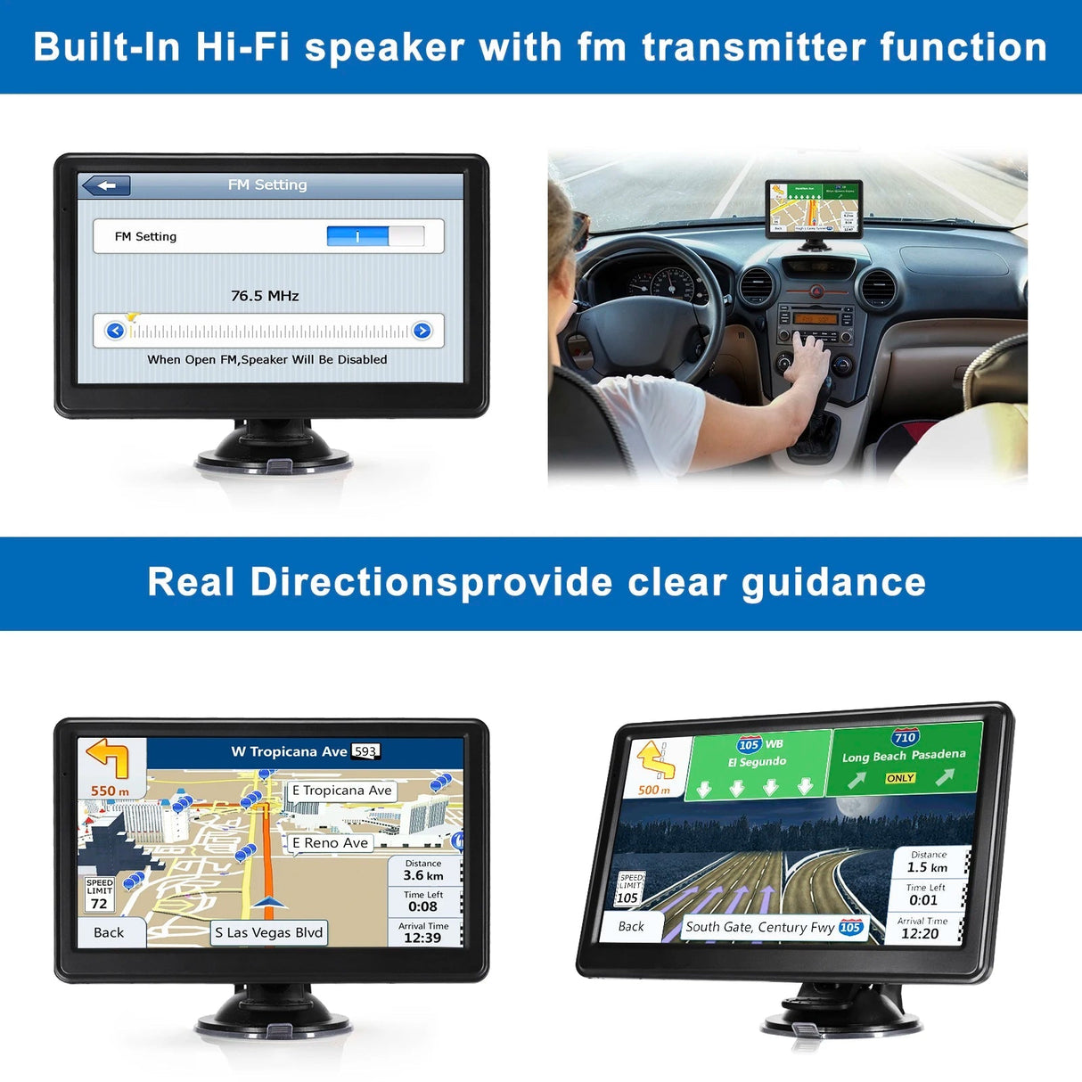 7" GPS Navigationssystem Carvallo