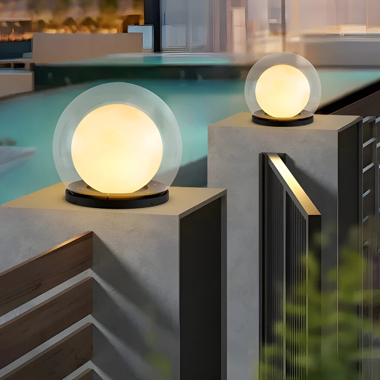 Utomhus-COLUMN lampa - Elegant utomhusbelysning för gård och trädgård Carvallo