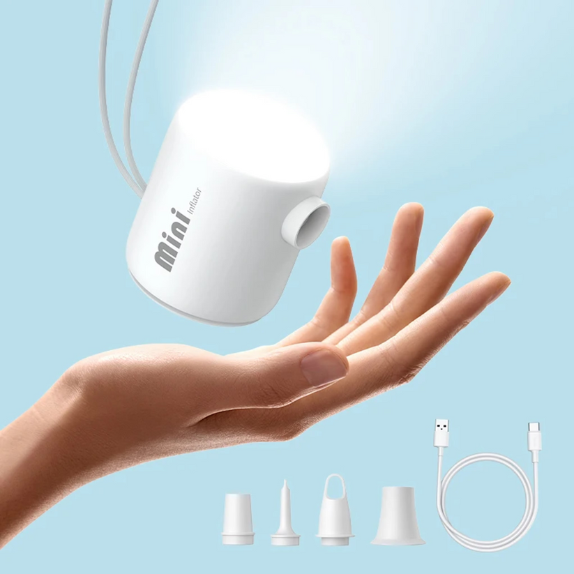 PumpMaster – Kompakt minipump med USB-C för snabb uppblåsning och tömning Carvallo