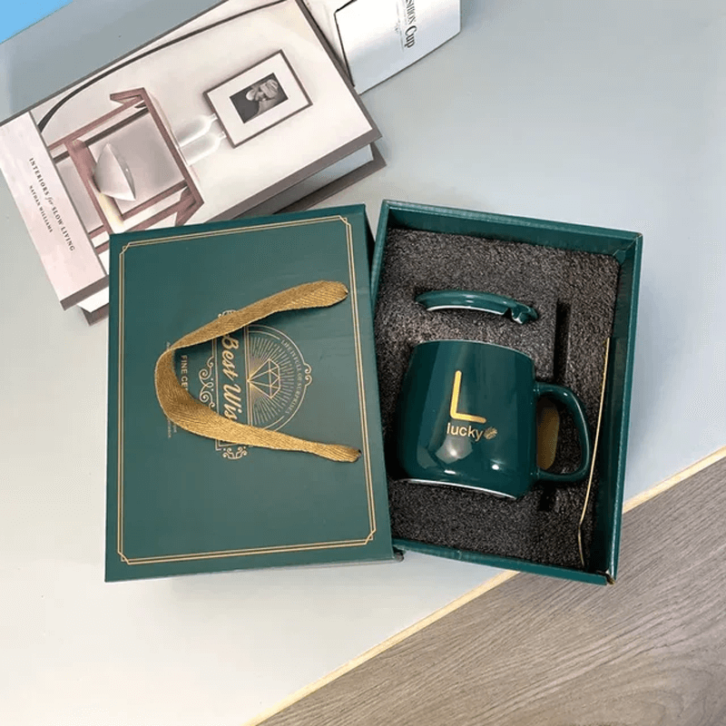 Ceramikmugg Presentset-Kök-BB-Stil 2-Grön-Presentuppsättning-Hemnix