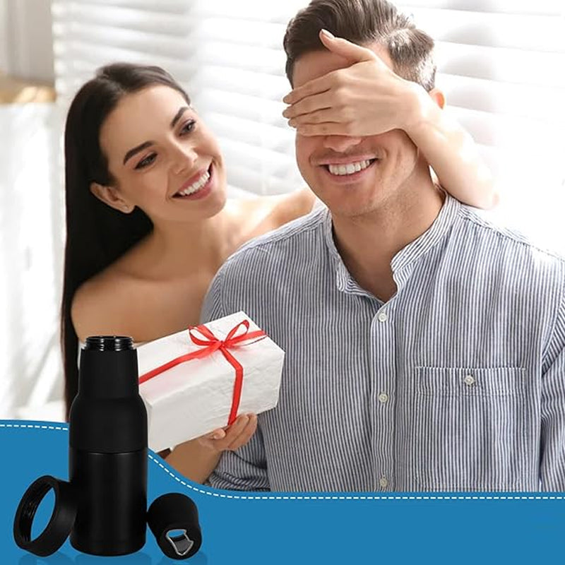 Carvallo - Ölflaskor och burkkylda med ölöppnare Carvallo