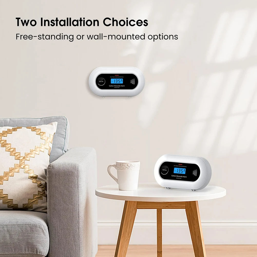 Koldioxiddetektor – 10-års batteri CO-alarm med LCD Carvallo