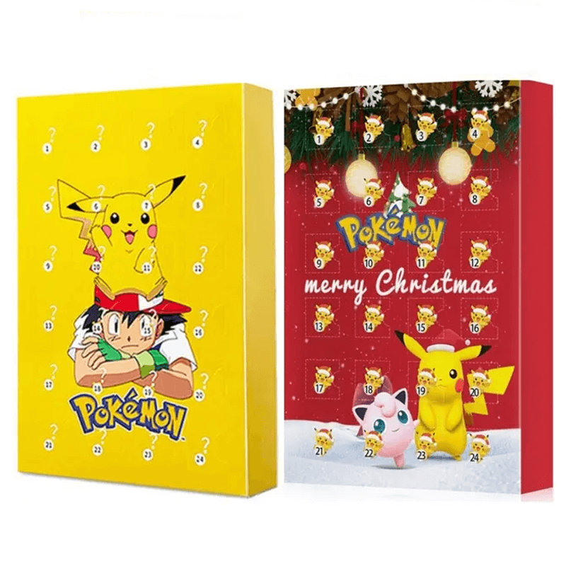 Poke Jul Adventskalender Mysterieskrin - 24st Figurer-Jul-BB-Stil B+C-Hemnix