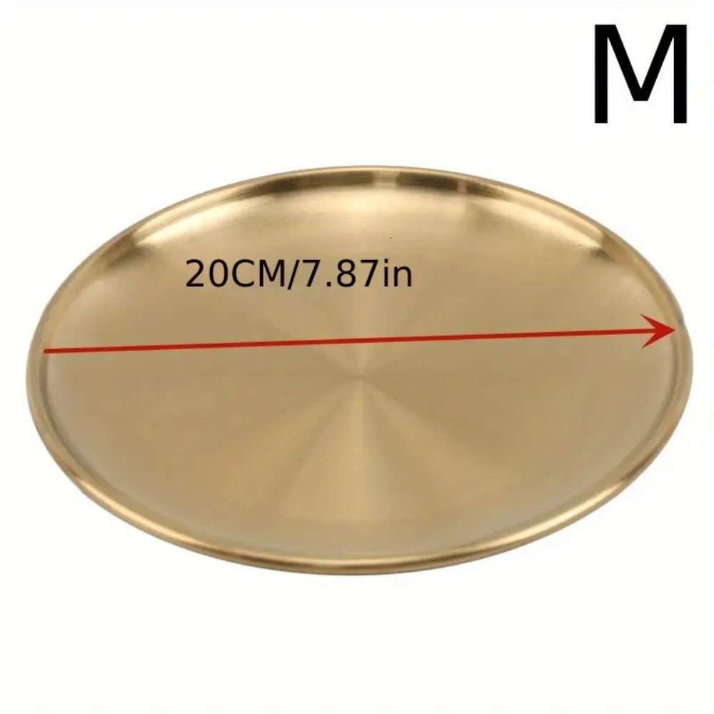Lystra Gyllene Rostfritt Stål Serveringsfat Carvallo