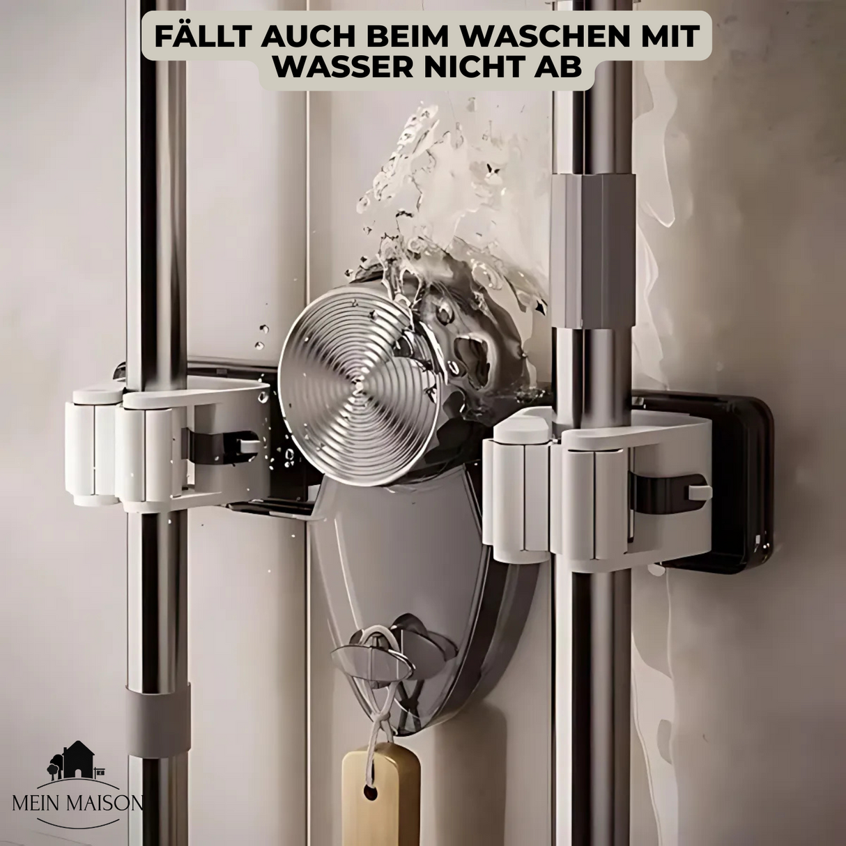 Carvallo | GripMates – Säker hållning för kvastar & mopp utan borrning Carvallo