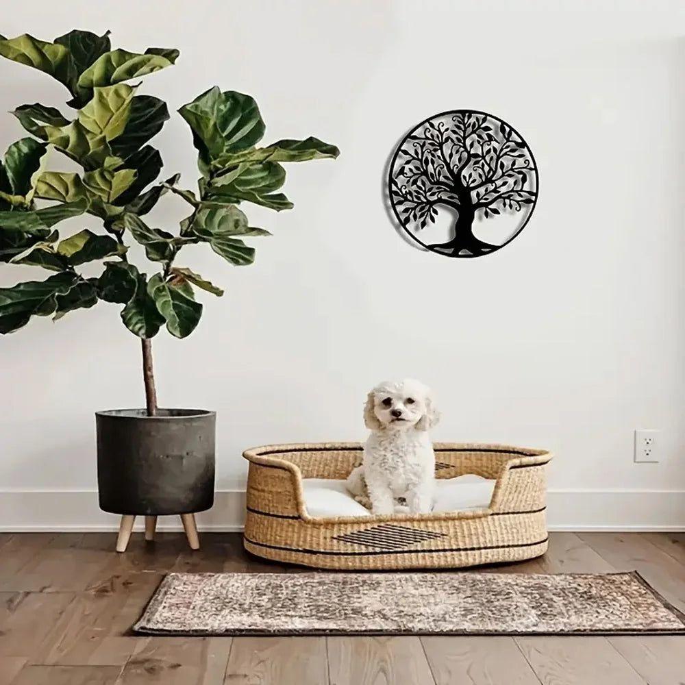 Livets Träd Metallkonst - Hängande Metall Yggdrasil Vägghängen Carvallo