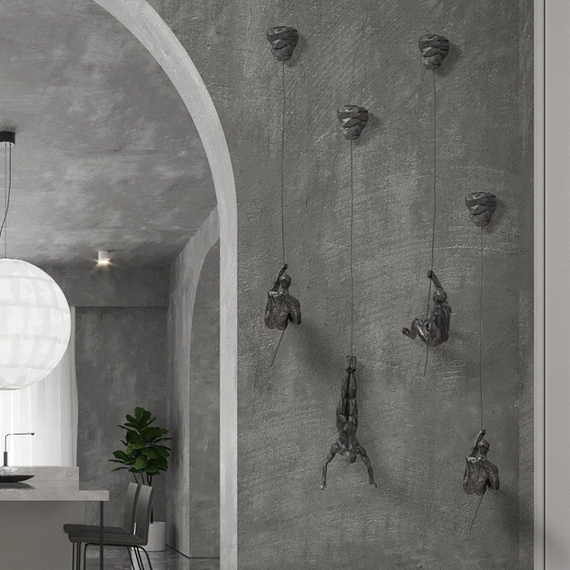 Gravity-Defying Climbers - Modern 3D-väggkonstuppsättning MILA Sverige