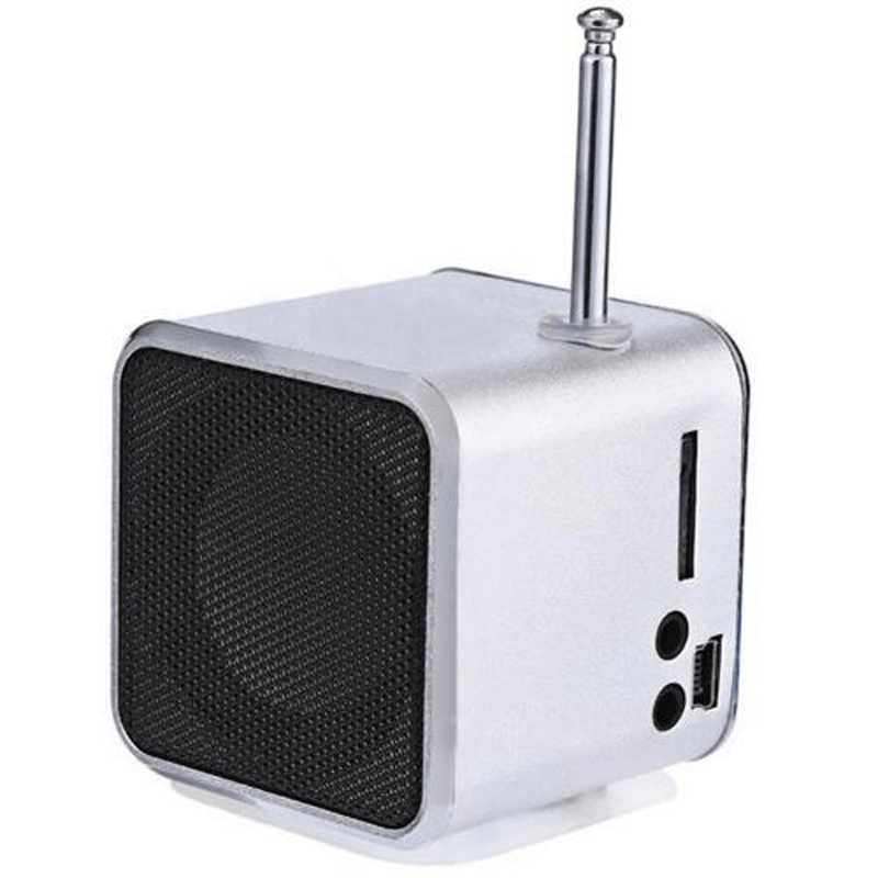 Mini Radio Bluetooth Högtalare-Kök-BB-Silver-Hemnix