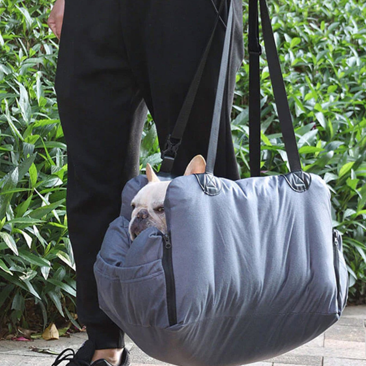 Multifunktionell Husdjursbilstol – 3-i-1 Bärväska, Soffa och Resesäng Carvallo