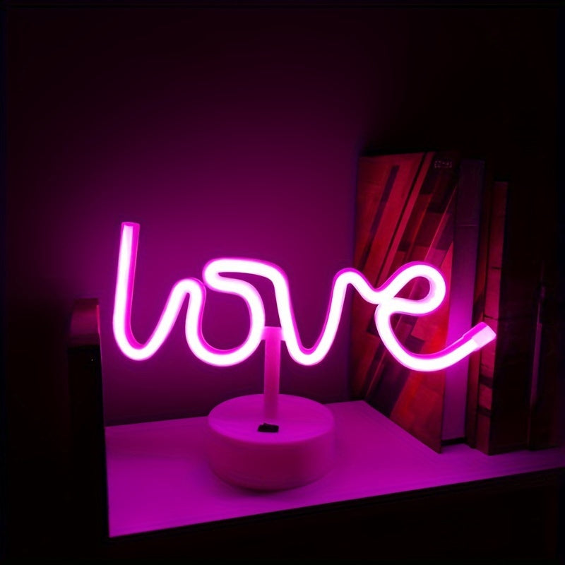 NeonLiefde - LED Neon Bordslampa för Sovrum och Festdekoration Carvallo