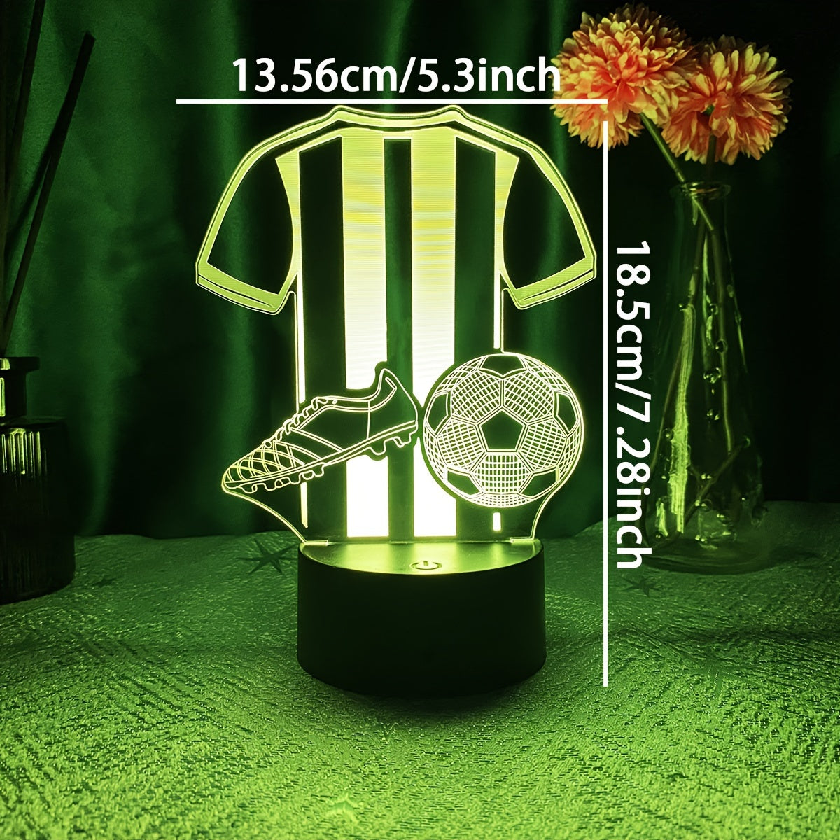 SportLamp - 3D LED Nattlampa för Fotbollsfans Carvallo