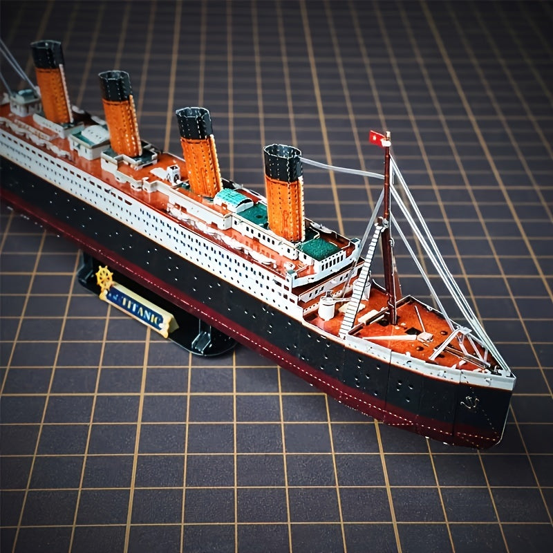 Titanic 3D Metallmodellkit – Detaljerad DIY-modell för kreativa hantverkare Carvallo