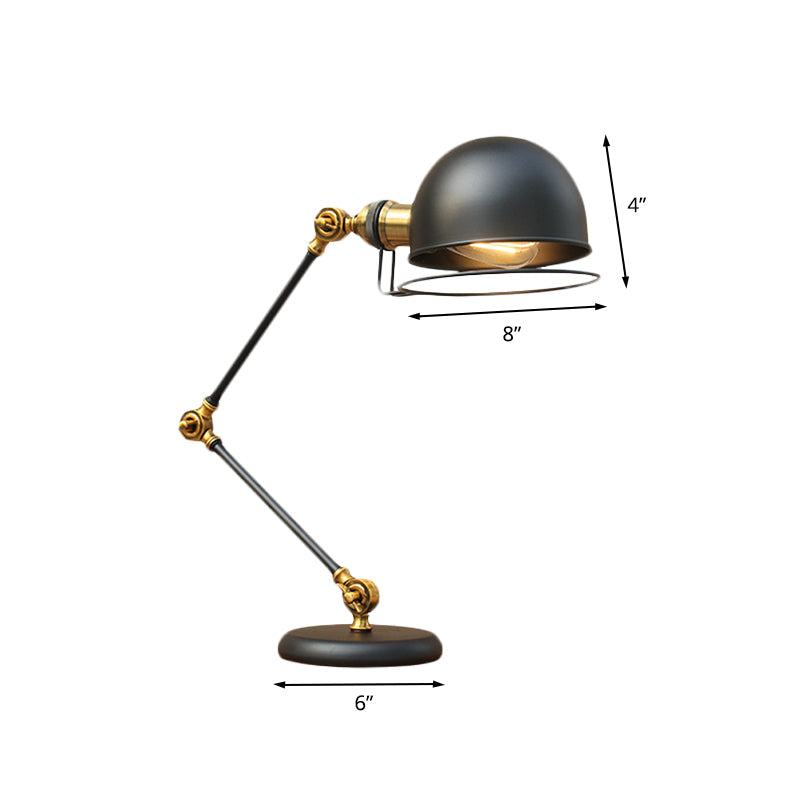 Carvallo - Industriell svingarmbordslampa med justerbar belysning och modern stil Carvallo