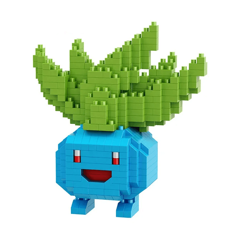 Poke Karaktärs Nanoblocks Anime Byggklossar-Byggsats-BB-Oddish-Hemnix