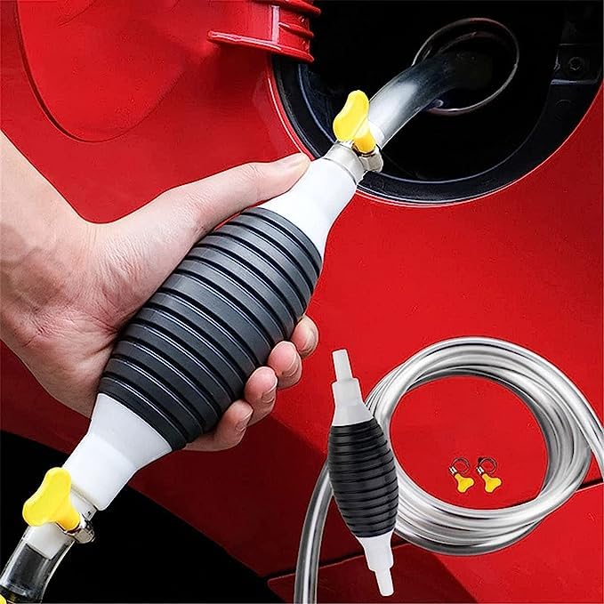 Carvallo | Vätskepump FlowMaster One | Handpump för bensin, vatten och olja | Bärbar och utan ström | För bil, båt och trädgård Carvallo