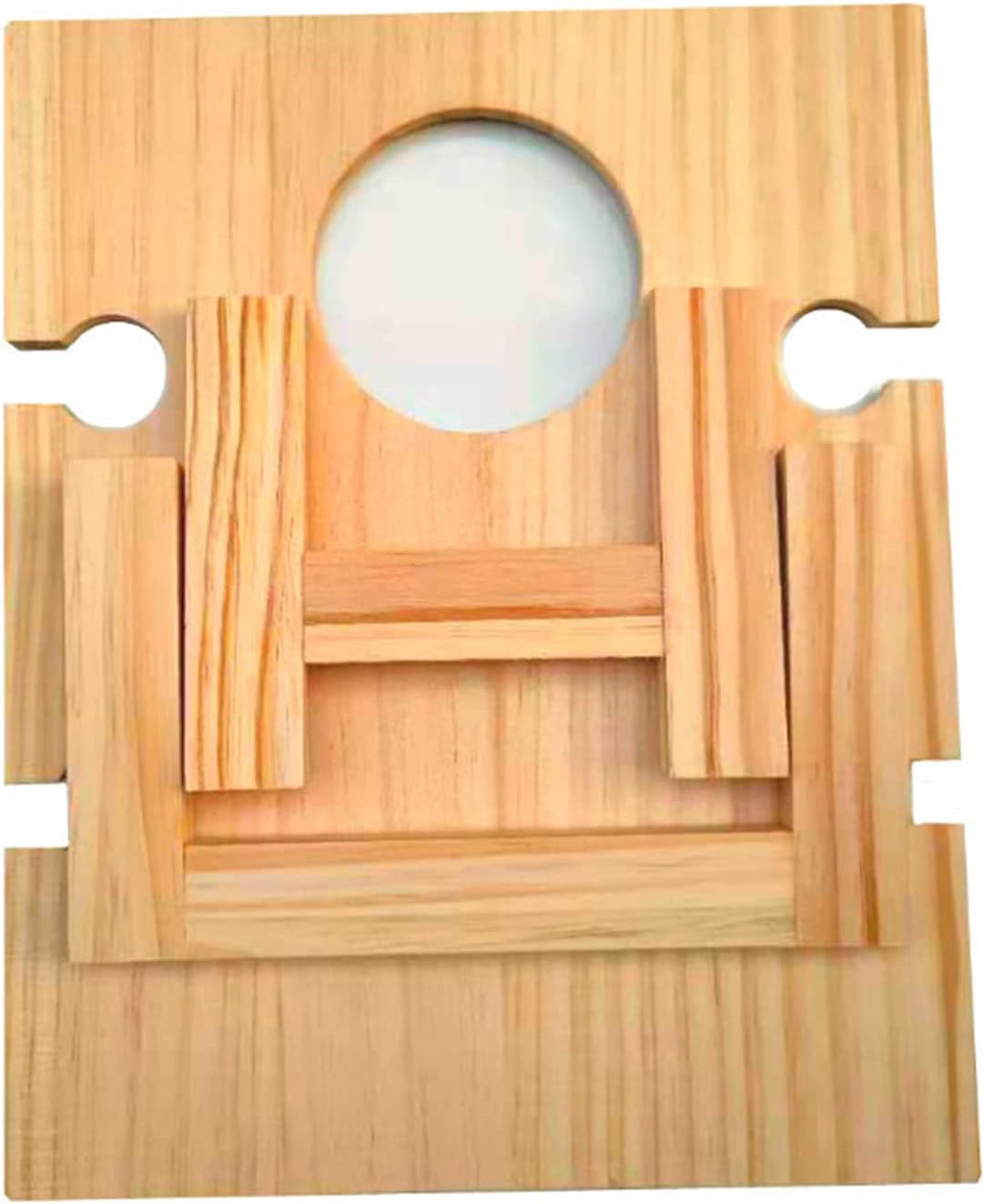 Carvallo Vinlora Weintisch FoldWood | Fällbar & Mobil | Av trä | Med flask- & glasstöd | För picknick, trädgård & camping Carvallo