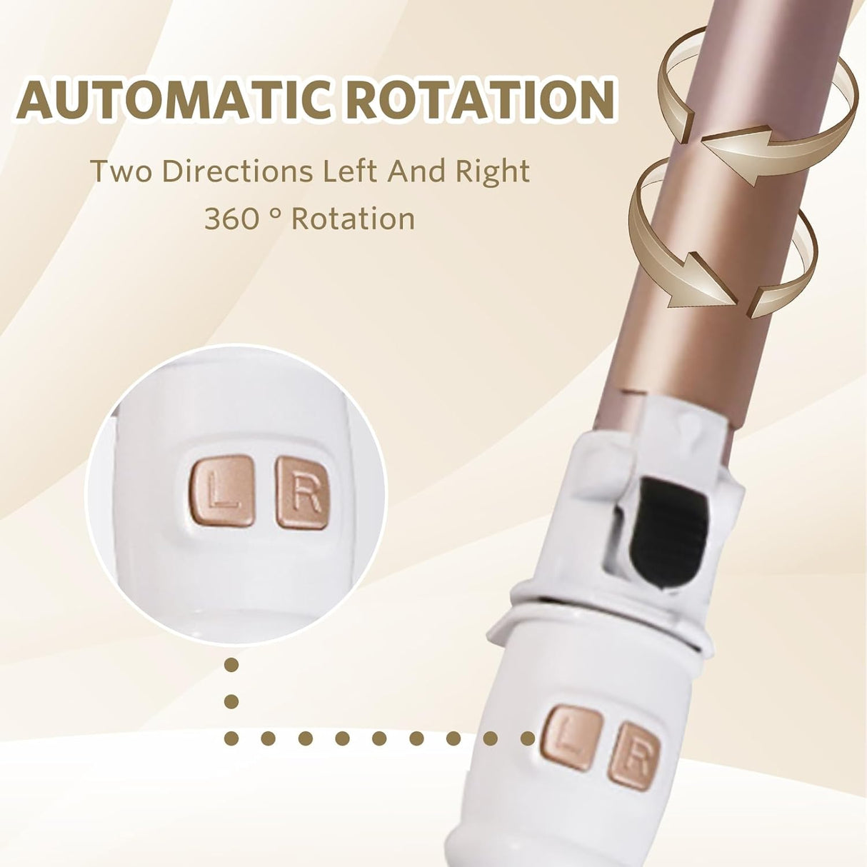 Curling Iron | Dual Barrel Hair Styler för Hemma Användning Carvallo