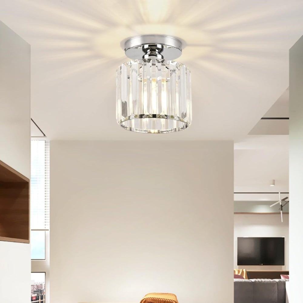 Taklampa Kristall Flush Mount Modern Armatur Carvallo
