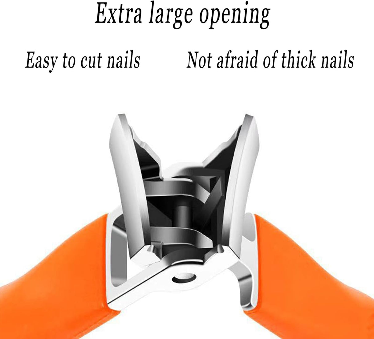 RoyaleGlow Bred Käft Nagelklippare med Anti-Splash Design Carvallo