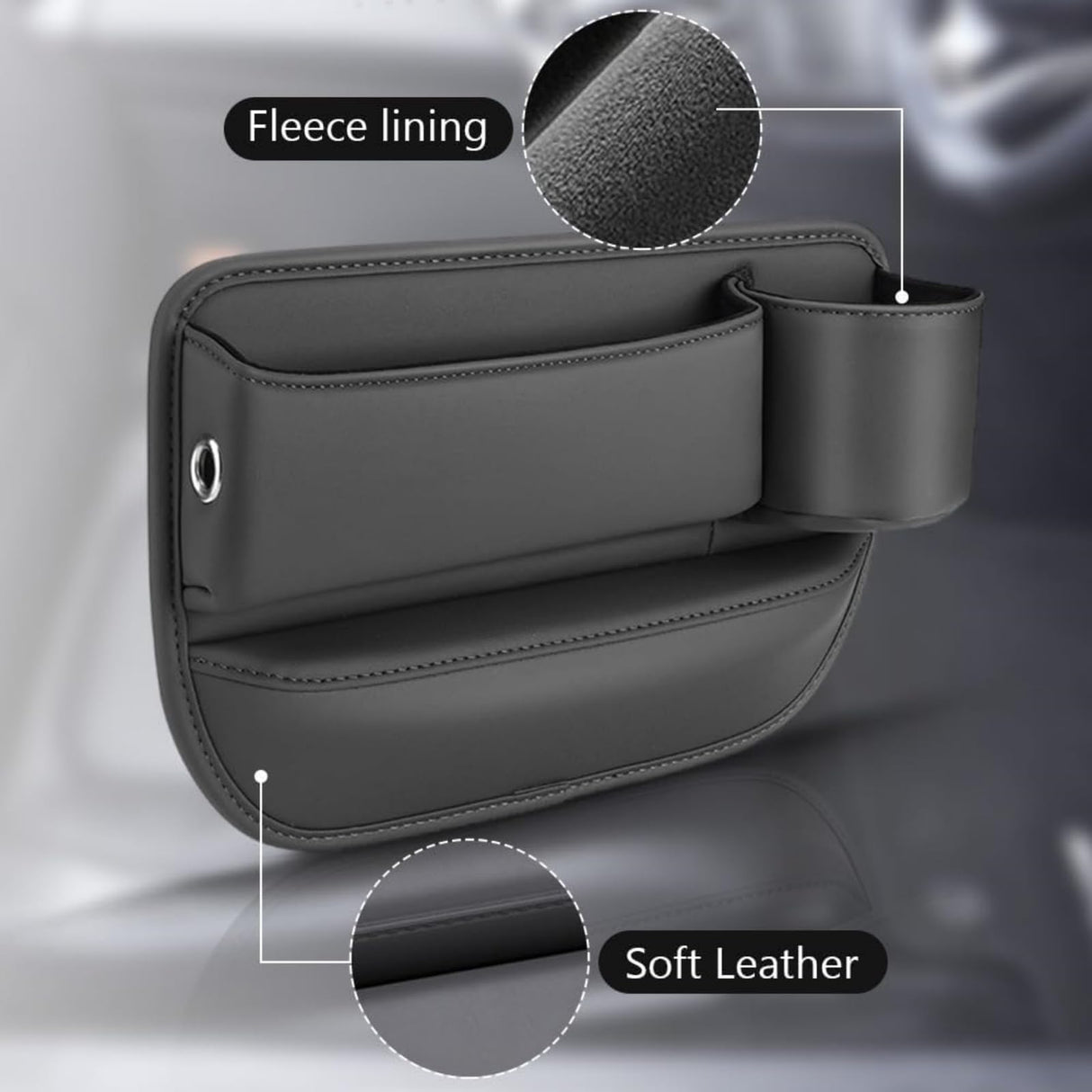 Bilstolssömsfyllare och organisatör för förare och passagerare 2-pack Carvallo