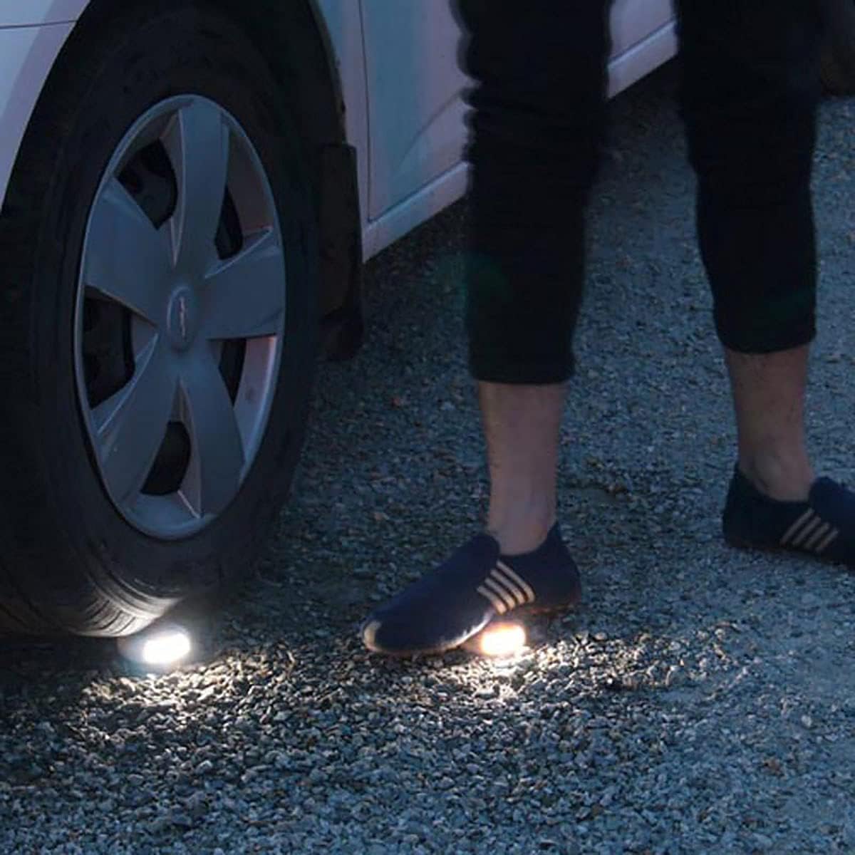 Solar LED Stenlampa för trädgård och stigar – Väderbeständig stigbelysning i naturstensdesign Carvallo