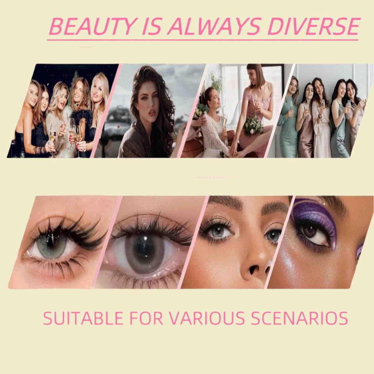 Luxora Återanvändbar Magnetisk Ögonskugga & Pincett Set Ingen Lim Behövs Carvallo