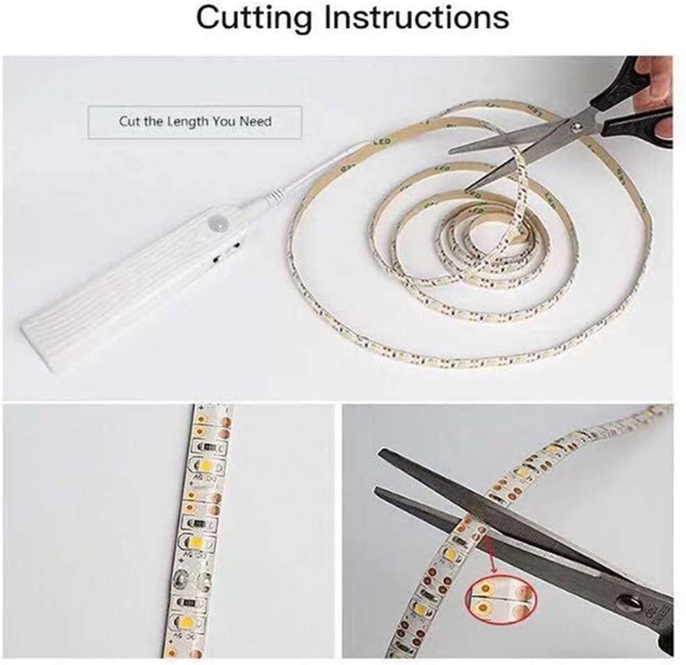 LED Ljuslister med fjärrkontroll – 2 meter flexibel strip för dekorativ belysning i skåp och hyllor Carvallo