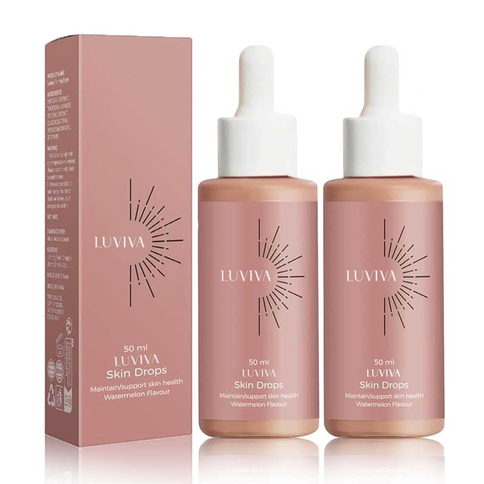 TanVera – Brun Utan Sol Droppar för Inre Lyster | Naturlig Solkysst Hud Utan UV-Self Tanner-Luviva Shop-KÖP 1 + FÅ 1 GRATIS = 144kr/st-Hemnix