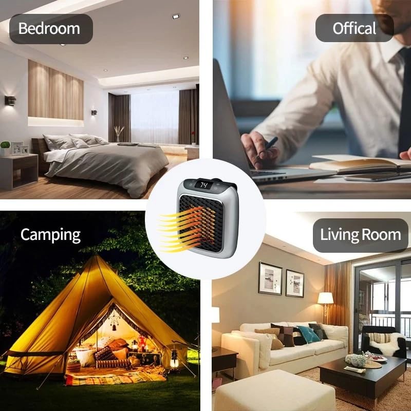 Portabel Elektrisk Värmare | Snabb Värme Säker Rum Radiator Carvallo