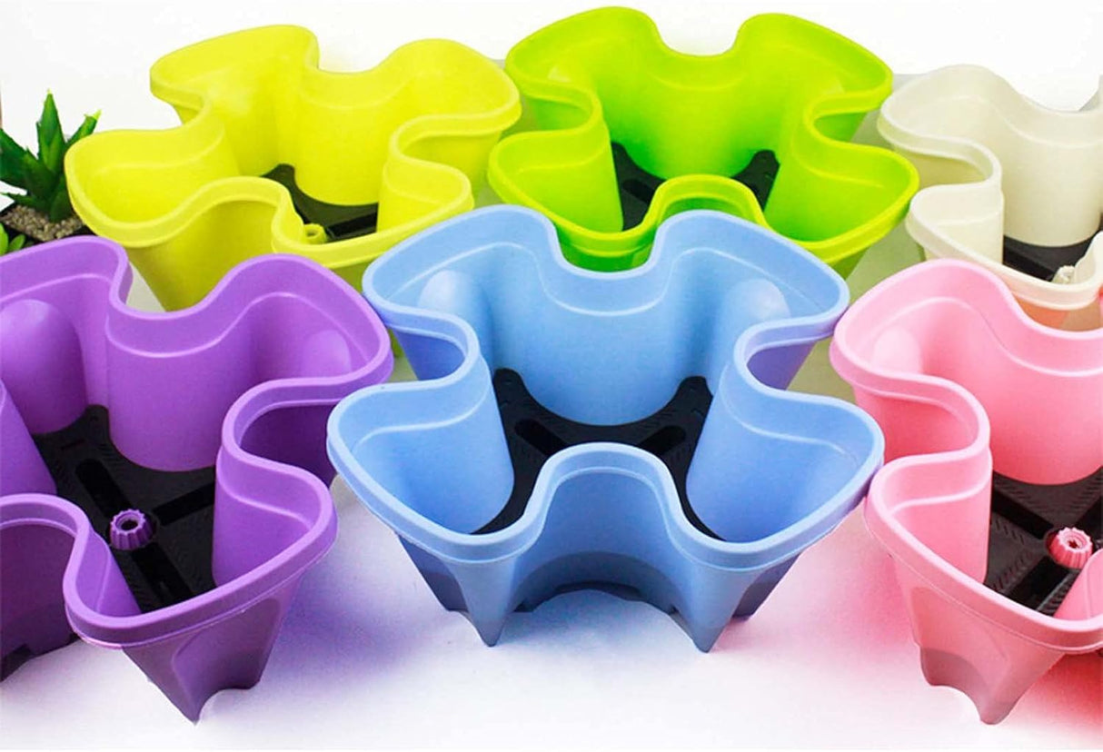 Stapelbar växttorn för örter och grönsaker – Vertikala trädgårdsväxtbehållare för inomhus och utomhus Carvallo